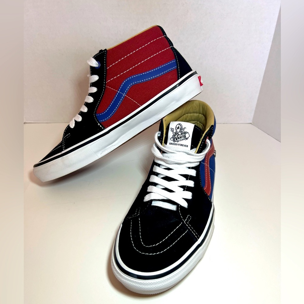 VANS Grosso Mid University Red / Blue Men’s Size 9.5